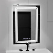 Oglinda LED Rectangulara, 60x80cm, Venezia Senzor MotionGlow Marcello, Sistem Dezaburire, Ceas & Termometru, Dimabila, Lumina Calda Neutra Rece 3000K/4000K/6000K Oglinzi Marcello Default Title Alessandro Design
