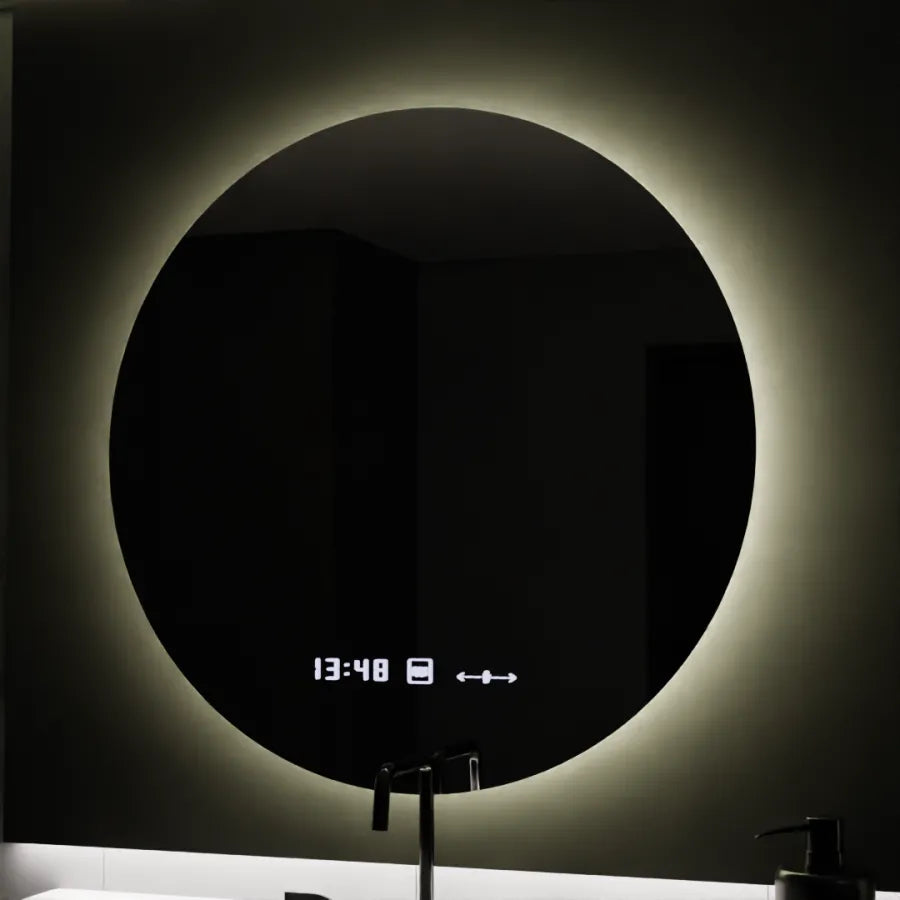Oglinda LED Rotunda, 80cm, Serenite MotionGlow Marcello, Sistem Dezaburire, Ceas & Termometru, Dimabila Oglinzi Marcello Default Title Alessandro Design
