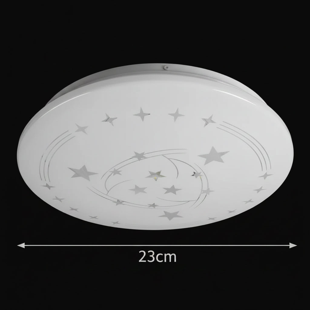 Plafonieră LED Stele 23 cm, 22W, 3000K / 4000K / 6000K, Alb, Metal si Acril Plafoniere LED Default Title Alessandro Design