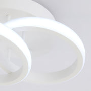 LED luster VERTEX CIRCULA 21W, 2 kruhy, kovové rámy, studené/teplé/neutrálne svetlo, biele LED lustre Predvolený názov Alessandro Design