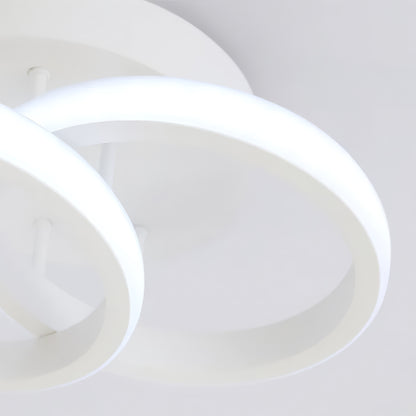 LED luster VERTEX CIRCULA 21W, 2 kruhy, kovové rámy, studené/teplé/neutrálne svetlo, biele LED lustre Predvolený názov Alessandro Design