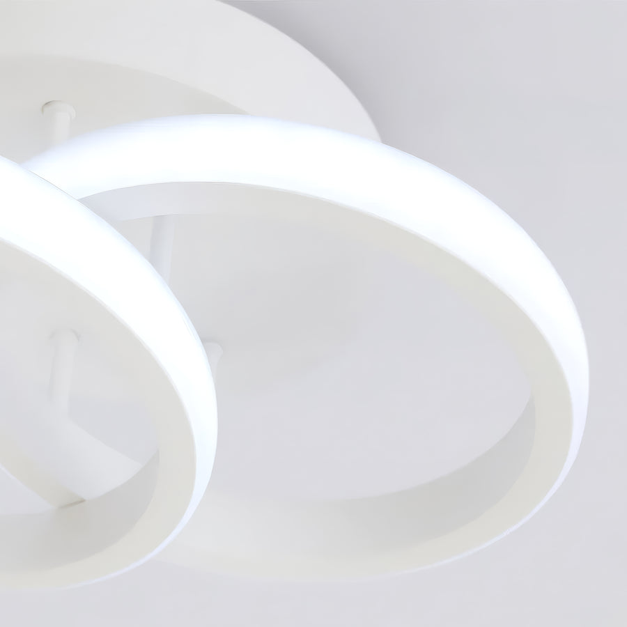 LED luster VERTEX CIRCULA 21W, 2 kruhy, kovové rámy, studené/teplé/neutrálne svetlo, biele LED lustre Predvolený názov Alessandro Design