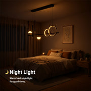 Lustra LED suspendata cu telecomanda DAMARA 44W, lumina Rece/Calda/Neutra, Dimabila, Negru, Inaltime Reglabila Lustre LED cu Telecomanda Default Title Alessandro Design