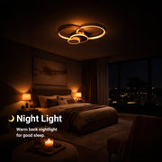 Lustra LED cu telecomanda KILLIAN 80W, 4 Cercuri, lumina Rece/Calda/Neutra, Dimabila, Auriu Lustre LED cu Telecomanda Default Title Alessandro Design