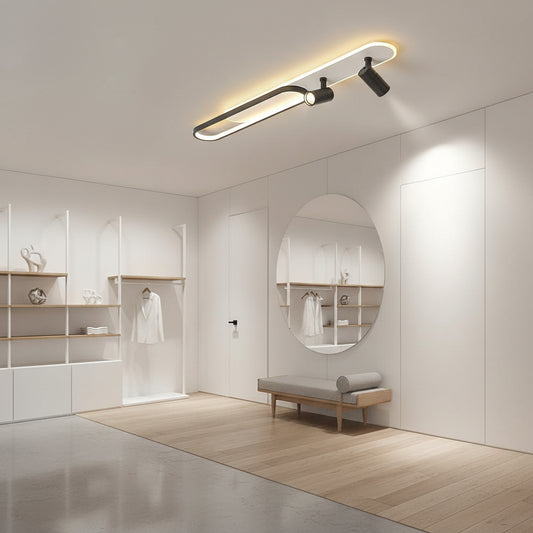 Lustra LED cu Proiector Reglabil FISSO Camilla 70W, lumina Rece/Calda/Neutra, Negru Lustre LED Default Title Alessandro Design