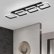Lustra LED VERTEX 45W, 4 Patrate, Liniara, lumina Rece/Calda/Neutra, Neagra Lustre LED Default Title Alessandro Design