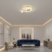 Rafael LED luster s diaľkovým ovládaním, 57W, stmievateľný, 3000K/4000K/6000K, zlatý