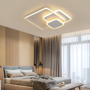 LED luster s diaľkovým ovládaním ANEMONA 75W, 3 štvorce, studené/teplé/neutrálne svetlo, stmievateľné, biely LED luster s diaľkovým ovládaním Predvolený názov Alessandro Design