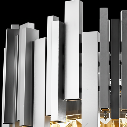 Candelabru Cristal BLOIS Nobile 5xE14, Diametru 40cm, Crom, Inaltime Reglabila Candelabre Cristal Default Title Alessandro Design
