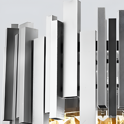 Candelabru Cristal BLOIS Eleganza 8xE14, Diametru 50 cm, Argintiu, Inaltime Reglabila Candelabre Cristal Default Title Alessandro Design