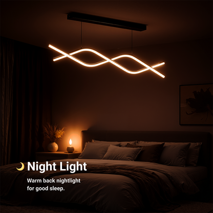 Lustra LED suspendata cu telecomanda ZIGZAG 27W, lumina Rece/Calda/Neutra, Dimabila, Negru, Inaltime Reglabila Lustre LED cu Telecomanda Default Title Alessandro Design