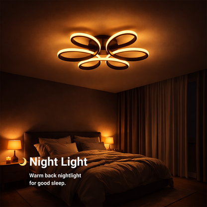 Lustra LED cu telecomanda HELIX 63W, lumina Rece/Calda/Neutra, Dimabila, Negru Lustre LED cu Telecomanda Default Title Alessandro Design