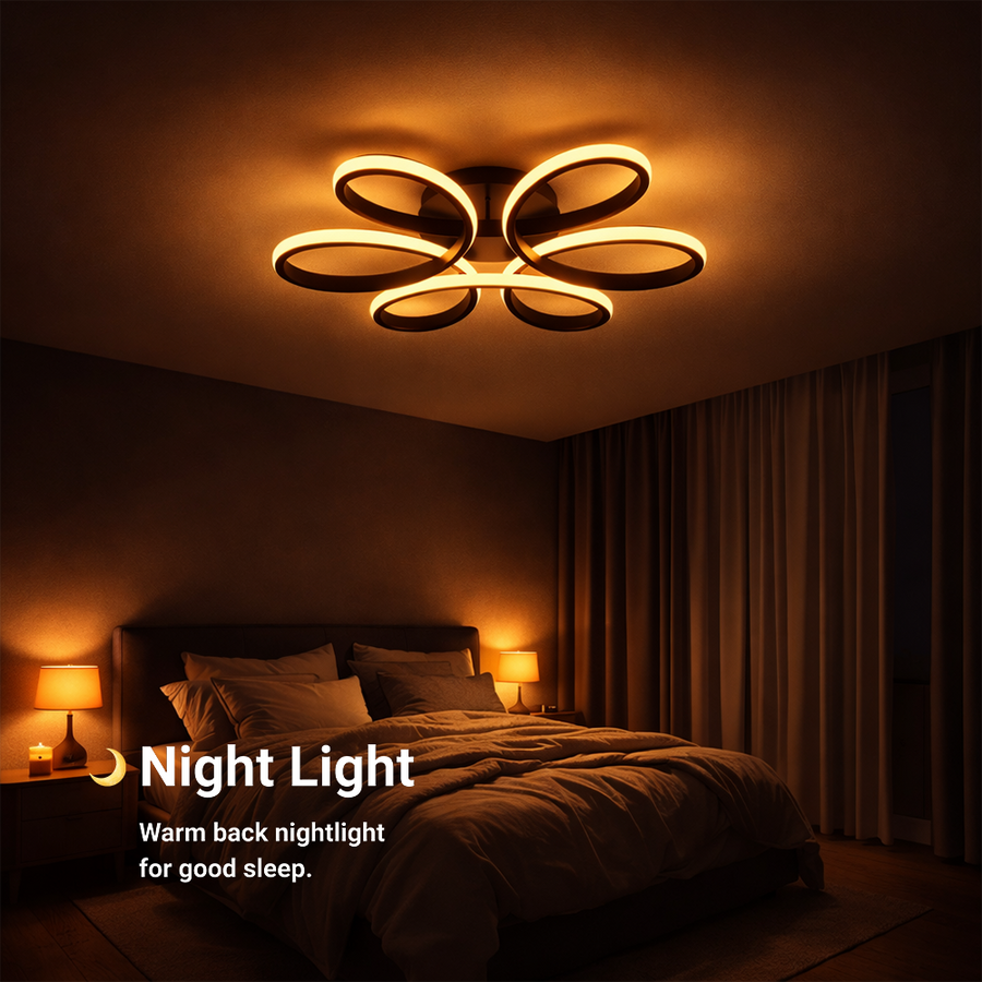 Lustra LED cu telecomanda HELIX 63W, lumina Rece/Calda/Neutra, Dimabila, Negru Lustre LED cu Telecomanda Default Title Alessandro Design