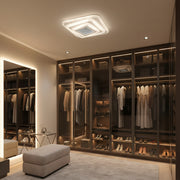 Lustra LED NEXA 3D 46W, Patrata, lumina Rece/Calda/Neutra , Alb Lustre LED Default Title Alessandro Design