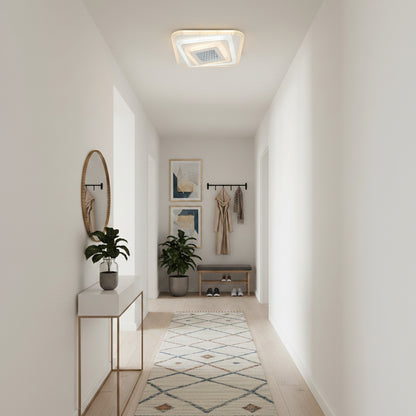 Lustra LED NEXA 3D 46W, Patrata, lumina Rece/Calda/Neutra , Alb Lustre LED Default Title Alessandro Design