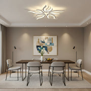 Lustra LED cu telecomanda SAKURA 62W, 5 Petale, lumina Rece/Calda/Neutra, Dimabila, Alb Lustre LED cu Telecomanda Default Title Alessandro Design