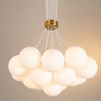 Lustra MODERNA LOFT Bagliore, Glob, 7xE27, Inaltime Reglabila, Auriu Lustre Moderne Default Title Alessandro Design