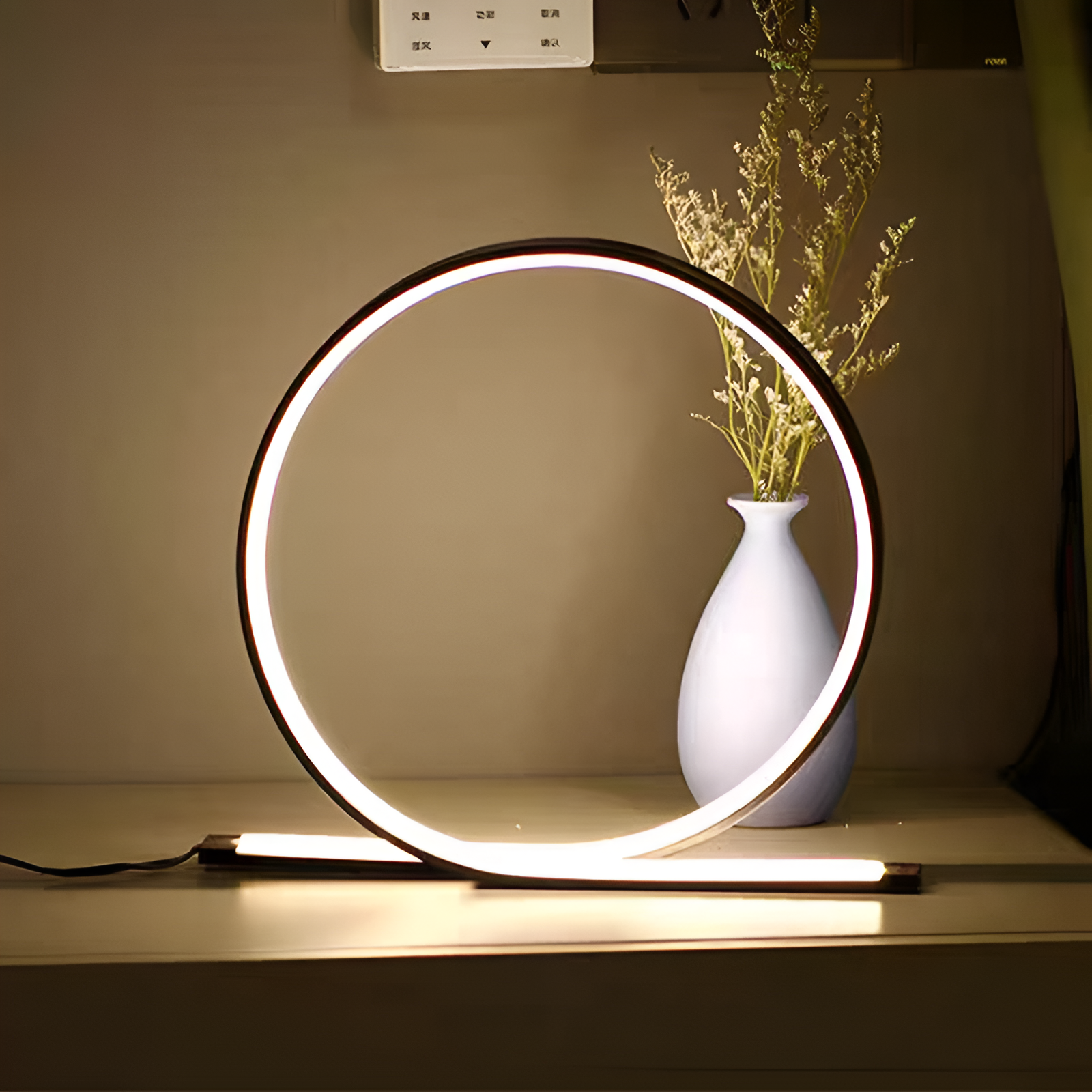 Veioza LED 21W, Lumina Rece/Calda/Neutra, Metal si Acril, Negru Veioze & Lampadare Default Title Alessandro Design