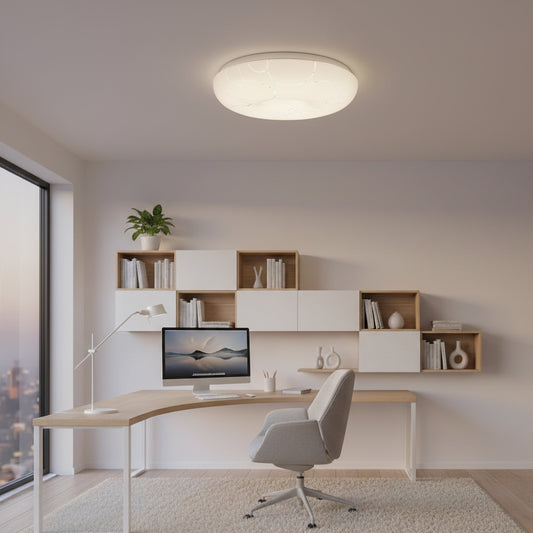 Plafonieră LED 35 cm, 31W, 3000K / 4000K / 6000K, Alb, Metal si Acril Plafoniere LED Default Title Alessandro Design