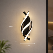 Reid 13W LED nástenné svetlo, studené/teplé/neutrálne svetlo, čierne Vnútorné nástenné svietidlá Predvolený názov Alessandro Design