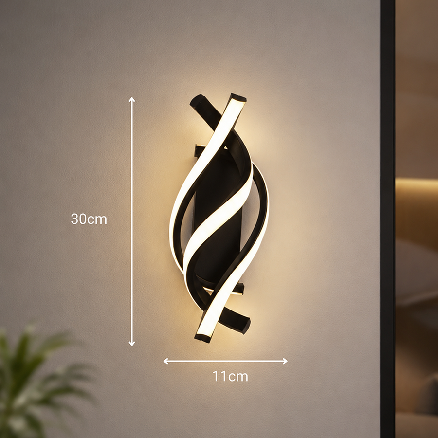 Reid 13W LED nástenné svetlo, studené/teplé/neutrálne svetlo, čierne Vnútorné nástenné svietidlá Predvolený názov Alessandro Design