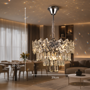 Candelabru Cristal WINDSOR Nobile 5xE14, Diametru 39cm, Crom Lucios, Inaltime Reglabila Candelabre Cristal Default Title Alessandro Design