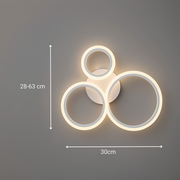 Lustra LED cu telecomanda BETTY 40W, 3 Cercuri, lumina Rece/Calda/Neutra, Dimabila, Alb, Metal si Acril Lustre LED cu Telecomanda Default Title Alessandro Design