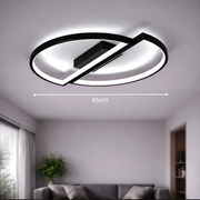 Lustra LED cu telecomanda VECTOR ARCUS 52W, 2 Elemente, lumina Rece/Calda/Neutra, Dimabila, Negru Lustre LED cu Telecomanda Default Title Alessandro Design