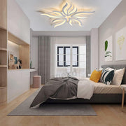 Lustra LED cu telecomanda SAKURA 62W, 5 Petale, lumina Rece/Calda/Neutra, Dimabila, Alb Lustre LED cu Telecomanda Default Title Alessandro Design