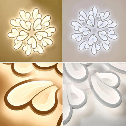 Lustra LED cu telecomanda BLOSSOM 146W, 12 Petale, lumina Rece/Calda/Neutra 3000k/4000k/6000k, Dimabila, Alb Lustre LED cu Telecomanda Default Title Alessandro Design