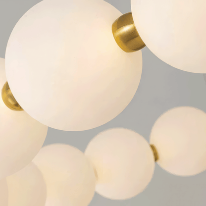 Lustră Suspendată LED Acril Nova 57W cu Telecomandă, Dimabilă, 3000K/4000K/6000K, Auriu, Metal și Acril Lustre LED cu Telecomanda Default Title Alessandro Design