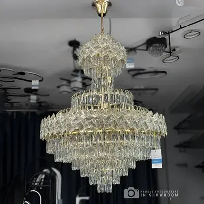 Candelabru Junnut 21xE27, Cristal si Metal, Auriu Candelabre Cristal Default Title Alessandro Design