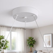 Lustra LED cu Telecomanda LT188WH, Cristal si Metal, 40W, Dimabila, Inaltime Reglabila, Lumina Rece/Calda/Neutra, Iluminat Luxos Lustre LED cu Telecomanda Default Title Alessandro Design
