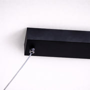Lustra LED Suspendata cu Telecomanda, FLUX, 27W, 116cm, Lumina Rece/Calda/Neutra 3000K/4000K/6000K, Dimabila, Negru, Inaltime Reglabila, Metal si Silicon Lustre Moderne Default Title Alessandro Design