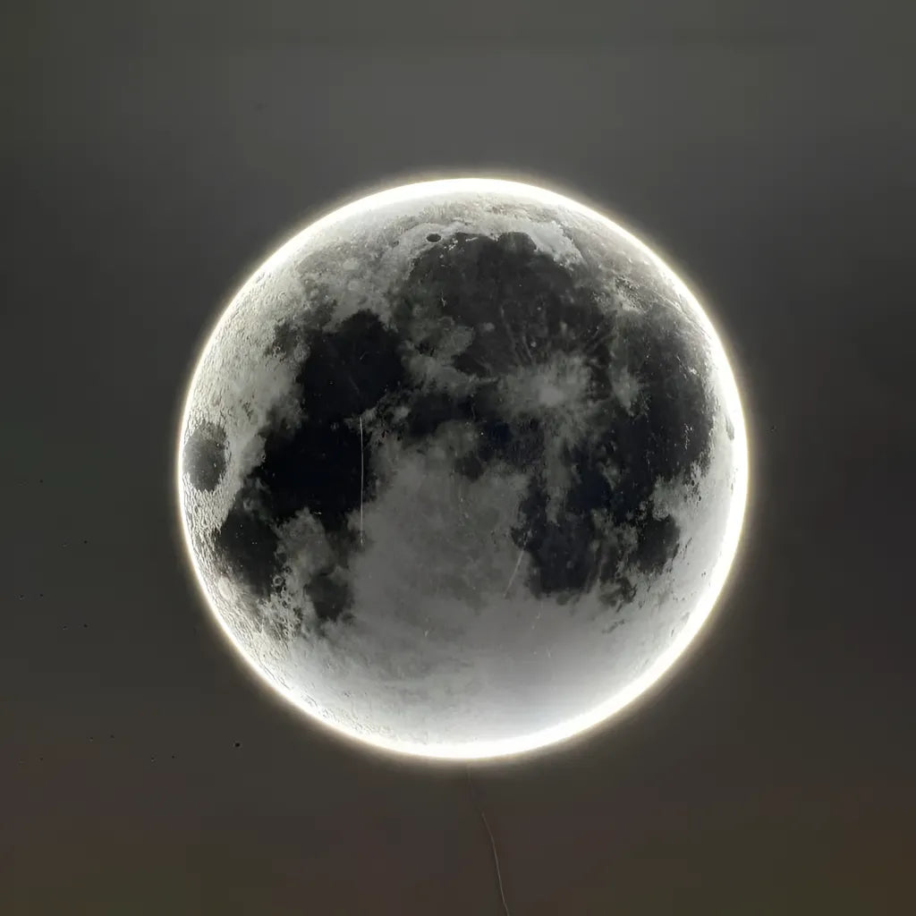 Aplica LED Decorativa Luna 54W Diametru 80CM Lumina Calda Neutra Rece 3000/4000/6000K Lustre LED cu Telecomanda Default Title Alessandro Design