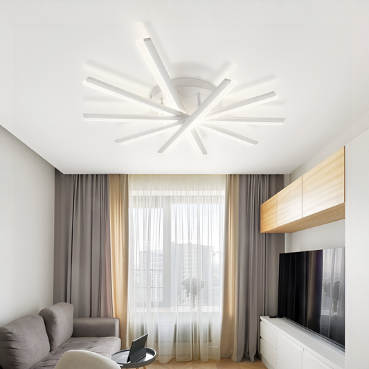 Lustra LED cu telecomanda ZOE, 67W, lumina Rece/Calda/Neutra, Dimabila, Alb Lustre LED cu Telecomanda Default Title Alessandro Design
