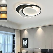 Lustra LED cu telecomanda CHIARA 67W, 3 Cercuri, lumina Rece/Calda/Neutra, Dimabila, Negru Lustre LED cu Telecomanda Default Title Alessandro Design