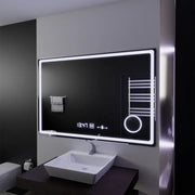 Oglinda LED Rectangulara, 120x80cm, Souverain MotionGlow Marcello, Sistem Dezaburire, Ceas & Termometru, Lupa Cosmetica, Dimabila Oglinzi Marcello Default Title Alessandro Design