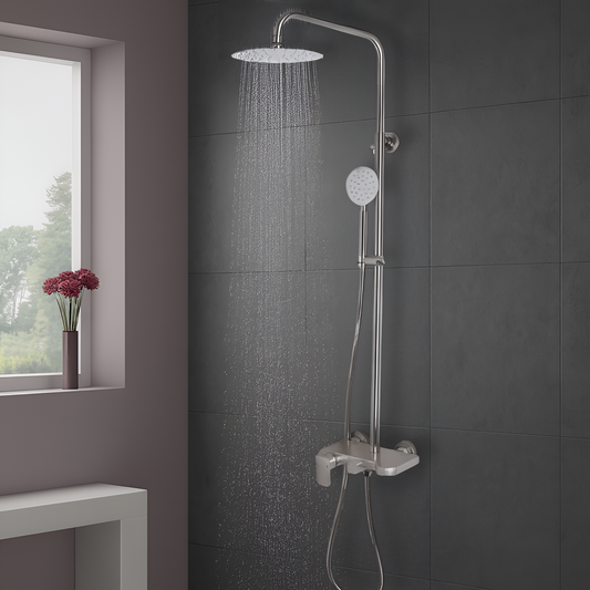 Coloana Dus, Inox SUS304, Satinat, N/LY001 Baterii & Coloane de Duș Default Title Alessandro Design