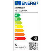 Aplica LED, MALAWI, 6W, liniara, lumina Calda/Neutra/Rece, Negru Aplice de Interior Default Title Alessandro Design