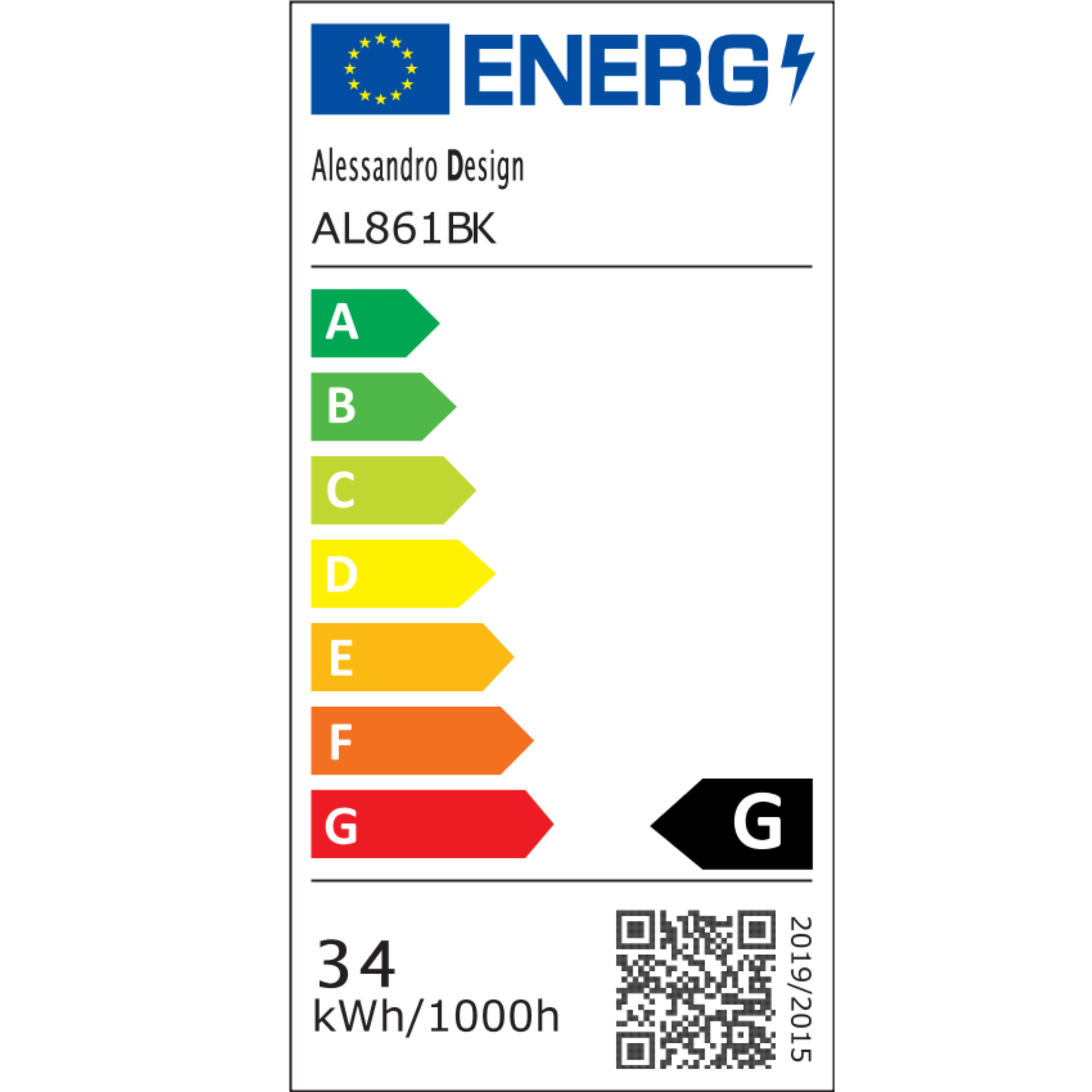 LED nástenné svetlo Sol 34W Studené/Teplé/Neutrálne svetlo Čierny kov Vnútorné nástenné svietidlá Predvolený názov Alessandro Design