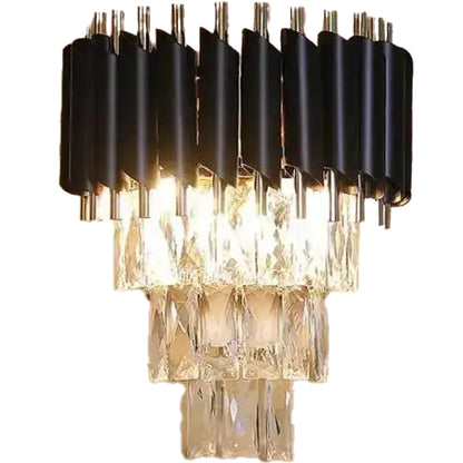 Aplica Candelabru Cristal VERSAILLES Piccolo, 2xE14, Negru Aplice de Interior Default Title Alessandro Design