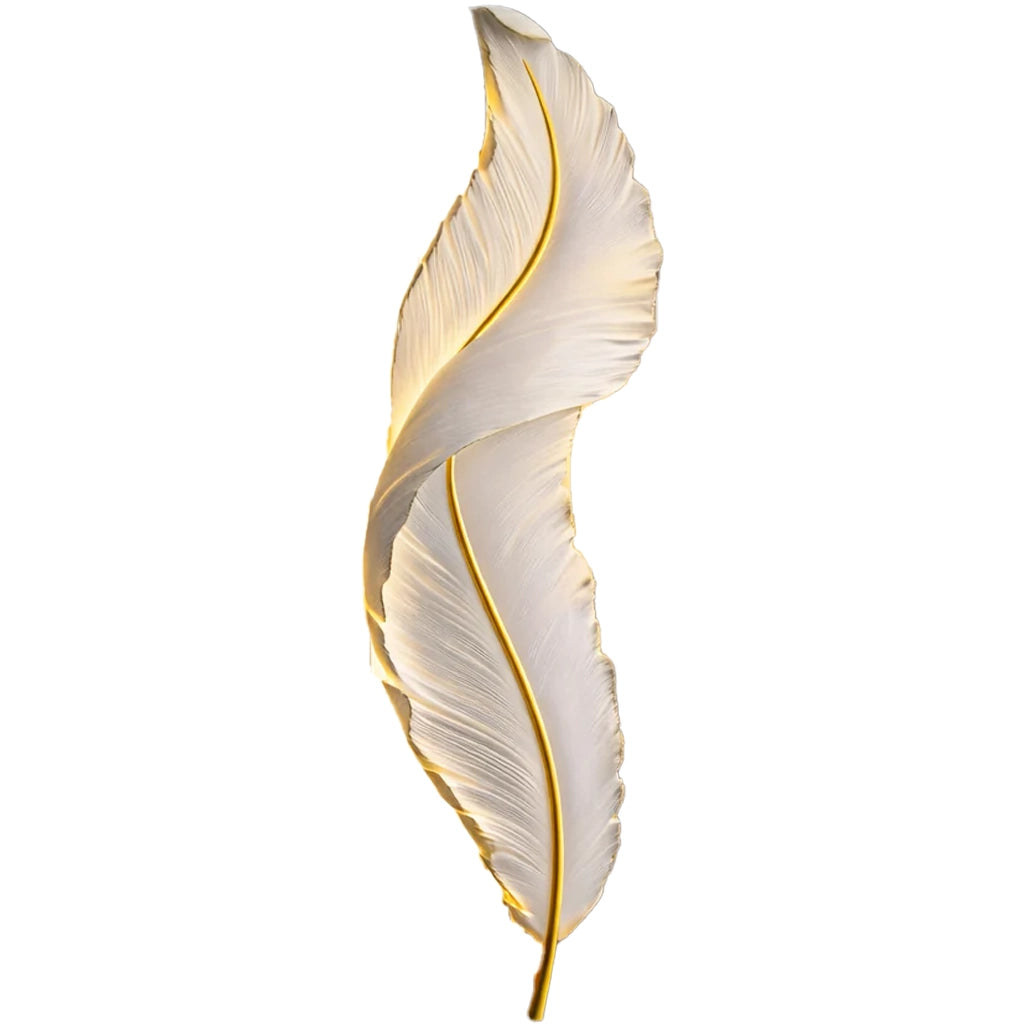Aplica LED, Pena Decorativa 85CM 31W Lumina Rece/Calda/Neutra Alb Auriu Aplice de Interior Default Title Alessandro Design