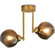 Lustra cu bec moderna MODUS, 2x E27, Auriu, Metal Lustre Moderne Default Title Alessandro Design