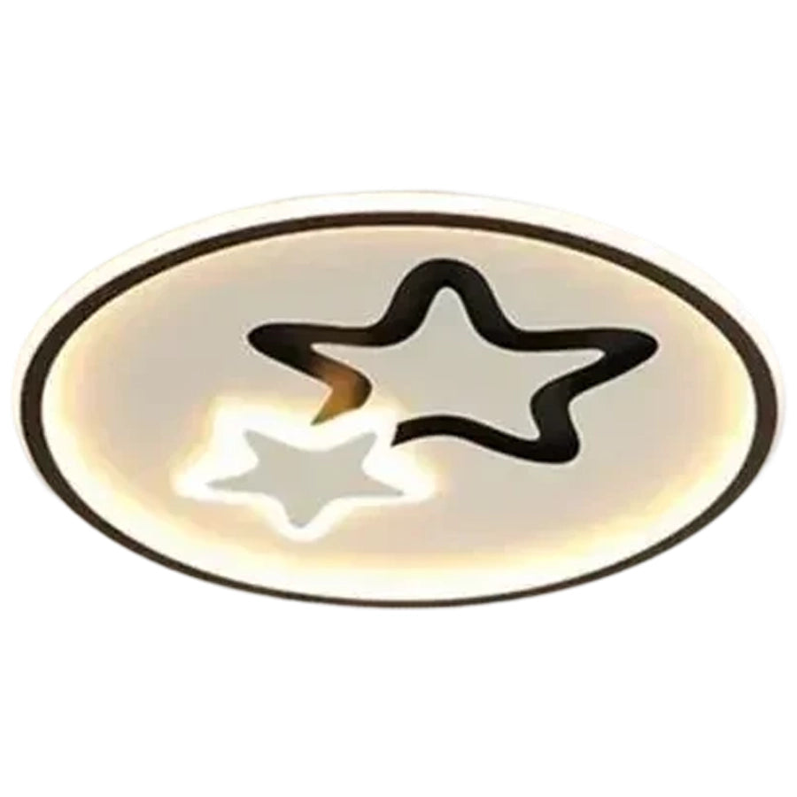 Lustra LED cu telecomanda EMELIANA 57W, Stea, lumina Rece/Calda/Neutra, Dimabila, Negru Lustre LED cu Telecomanda Default Title Alessandro Design
