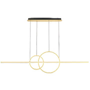 Lustra LED suspendata cu telecomanda CASSANDRA 40W, Liniara, lumina Rece/Calda/Neutra, Dimabila, Auriu, Inaltime Reglabila Lustre LED cu Telecomanda Default Title Alessandro Design