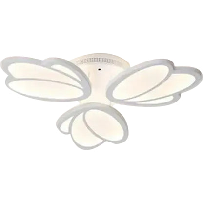 Lustra LED cu telecomanda TULIP 45W, 3 Petale, lumina Rece/Calda/Neutra, Dimabila, Alb Lustre LED cu Telecomanda Default Title Alessandro Design