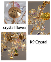 Candelabru Modern cu Cristal, FloraLux, 32xG4, Auriu si Cristale , 54.5cm, Inaltime Reglabila, Metal si Cristal Candelabre Cristal Default Title Alessandro Design