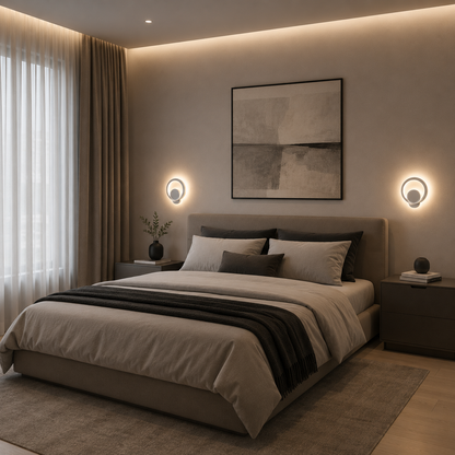 Naneste mestskú LED LED 19 W Round Light Cold/Warm/Neutra Acryl a White Metal