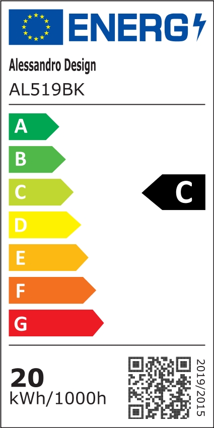 Aplica LED Decorativa GDANSK, 20W, 57x20cm, Lumina Calda / Neutra/ Rece, Negru, Metal si Acril